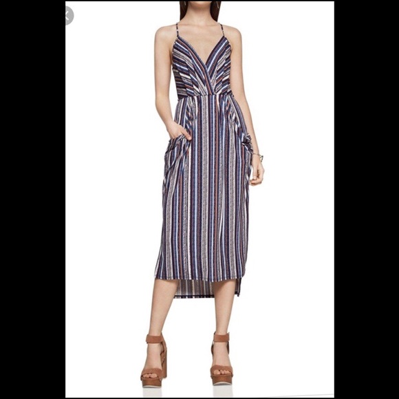 bcbg striped dress